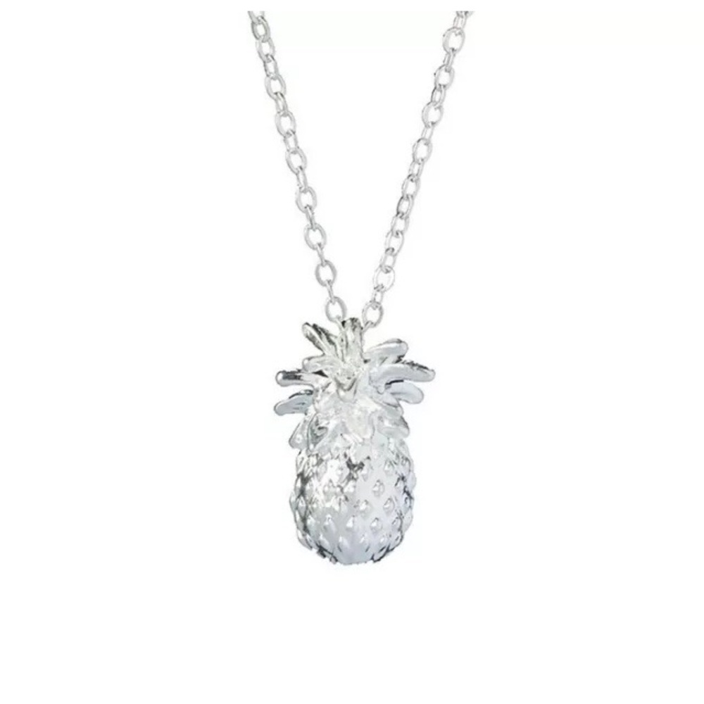 ‼️3/$30 Cute! Pineapple Silver Necklace